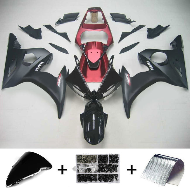 2003-2004 Yamaha YZF 600 R6 2006-2009 R6S Amotopart Injection Fairing Kit Bodywork Plastic ABS #129