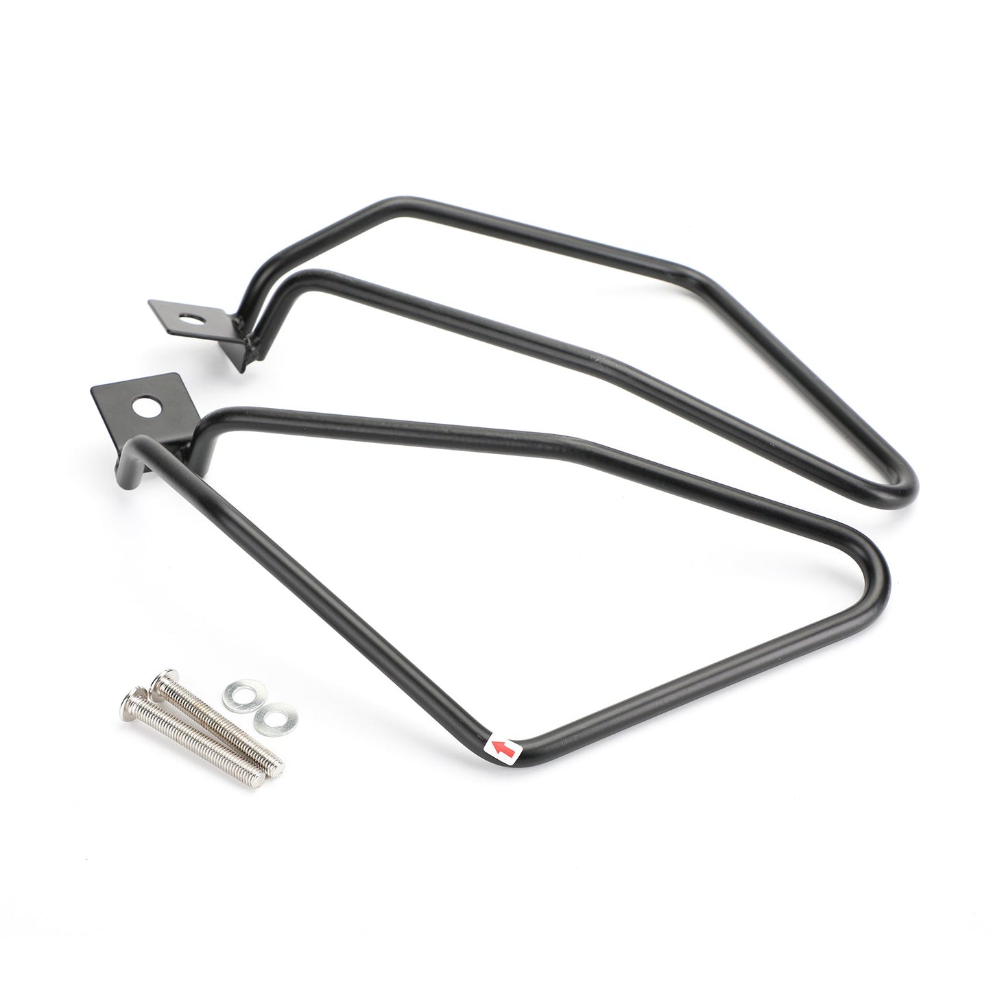 Black Saddlebag Support Mounting Bracket for Sportster 883 Fat bob FXDF Dyna BK