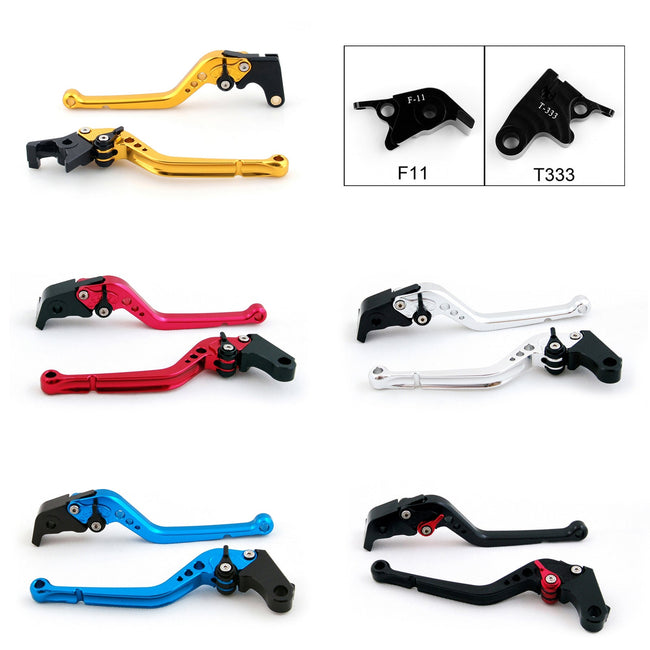 Long Brake Clutch Levers For Triumph Daytona 675 R 11-14 Black