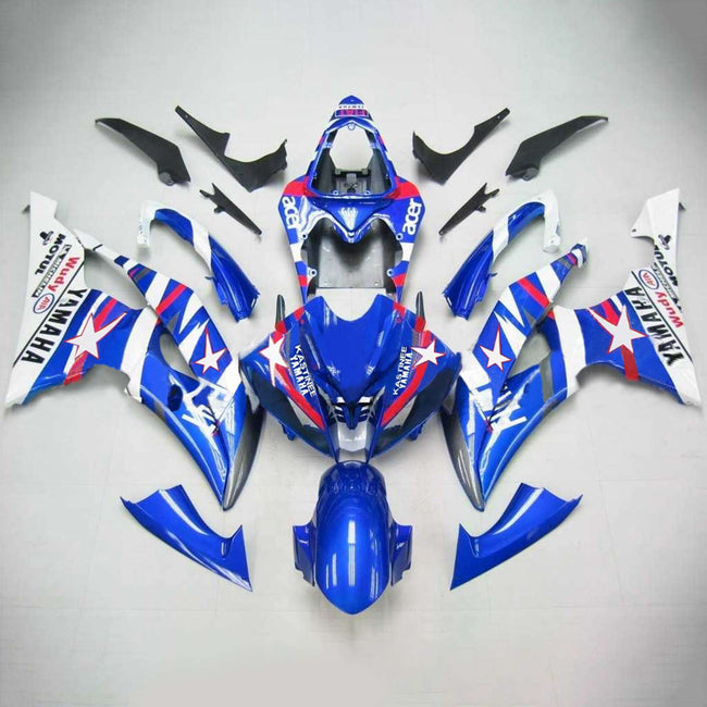 2008-2016 Yamaha YZF 600 R6 Injection Fairing Kit Bodywork Plastic ABS #105