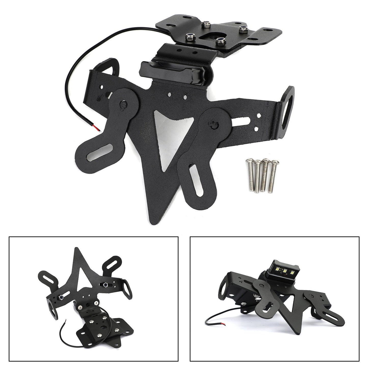 License Plate Bracket For Yamaha MT-07 FZ-07 14-18 BLK