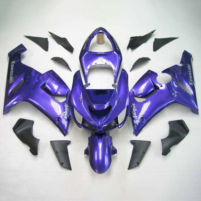 2005-2006 Kawasaki ZX6R 636 Amotopart Injection Fairing Kit Bodywork Plastic ABS #141