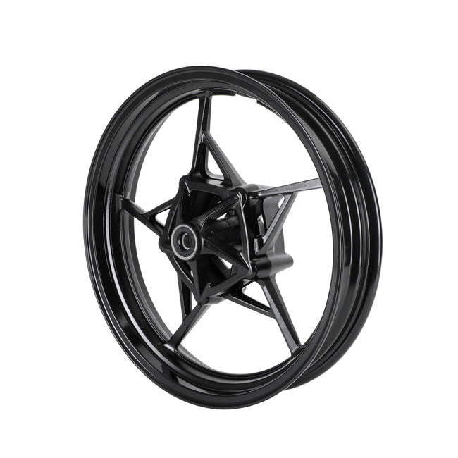 Glossy Black Front Wheel Rim For Kawasaki Z400 EX400 Ninja 400 ABS 2018-2023