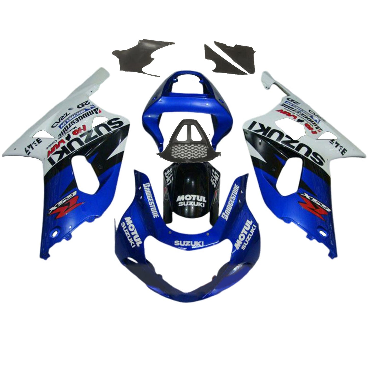 2000-2002 Suzuki GSXR1000 K1 K2 Fairing Kit Bodywork Plastic ABS