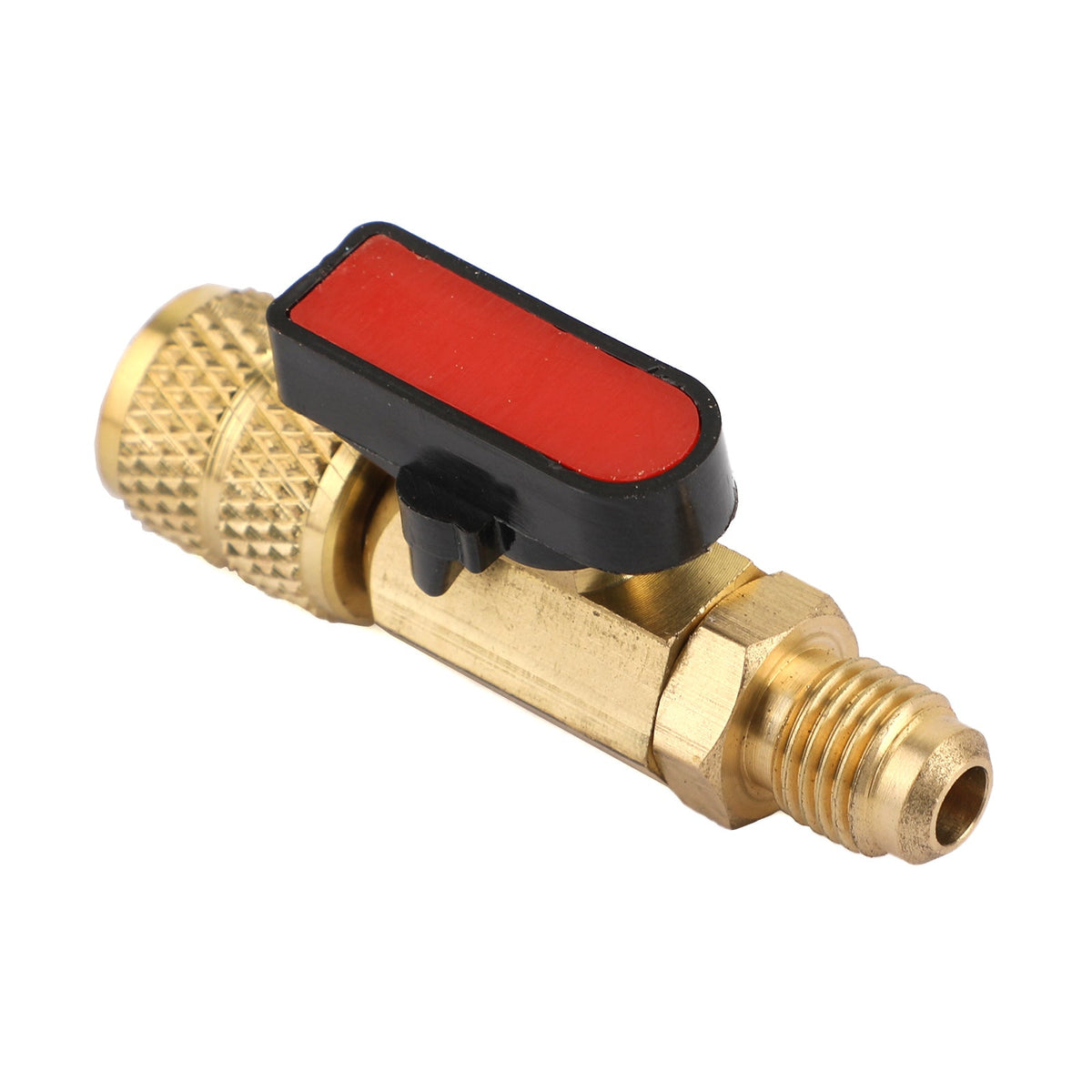 3pcs Straight Ball Valves 1/4" SAE Refrigerant HVAC A/C Tech Hand Tool For R410A