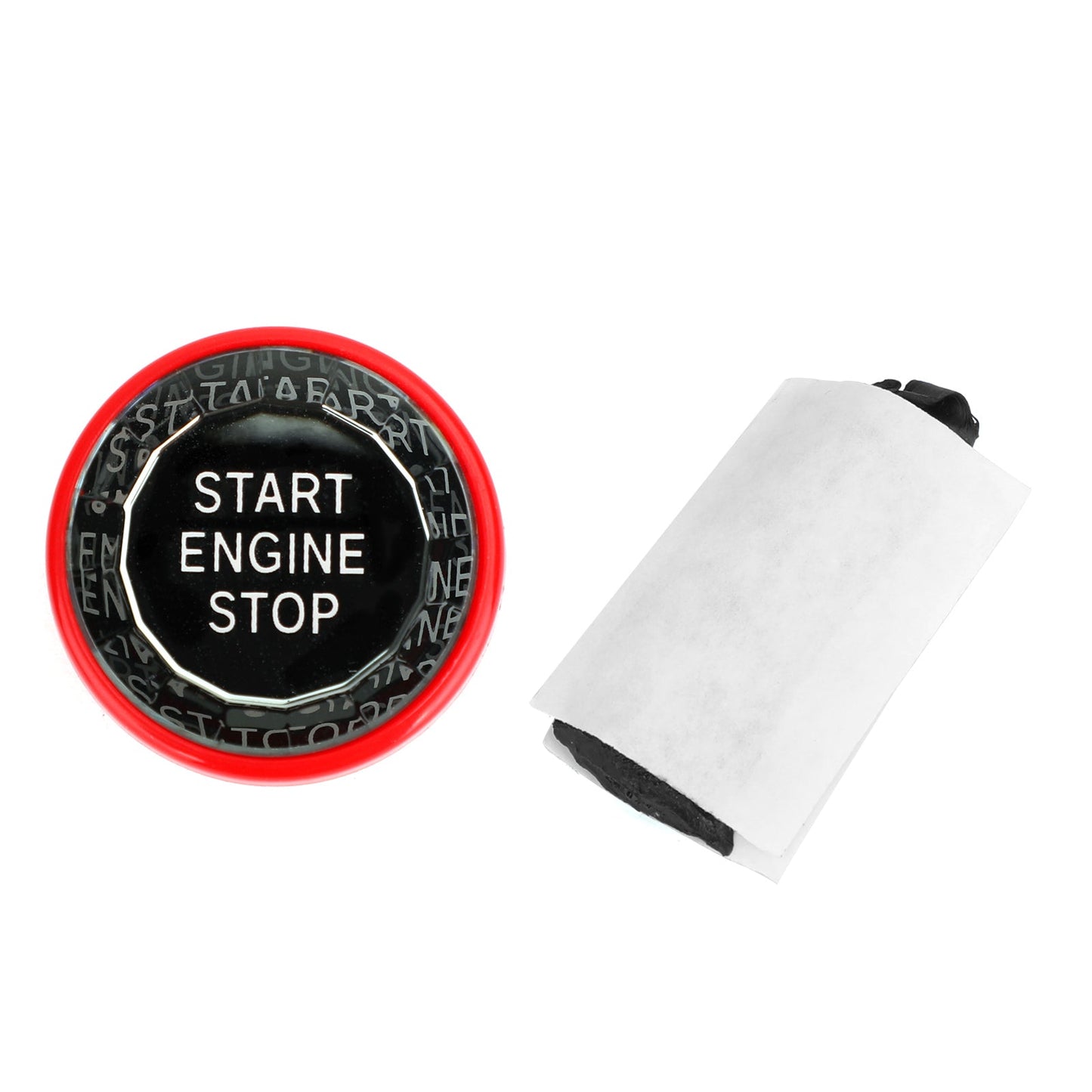 Engine Start Stop Push Button Knob Switch Decor Cover Fit For Jaguar XF XE F-Pace BLK