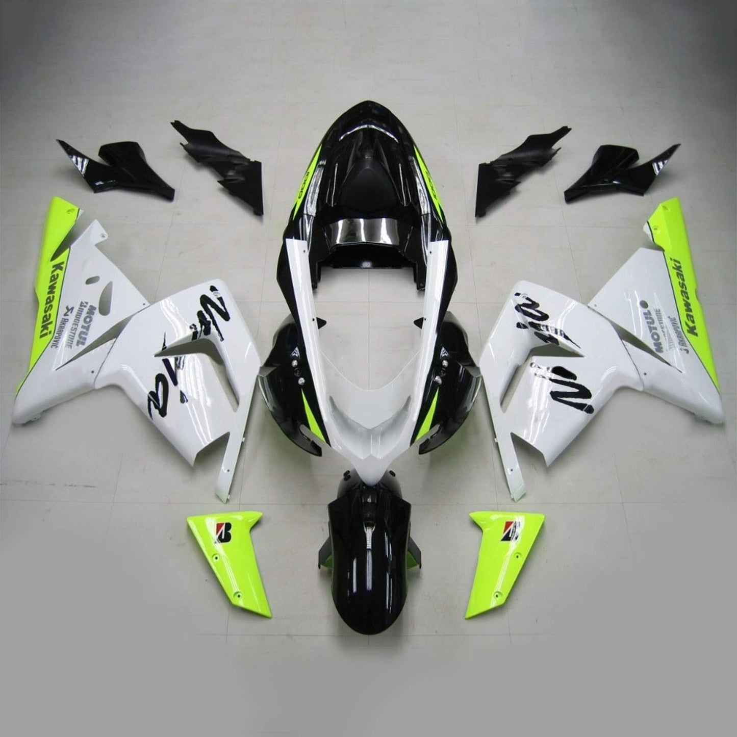 2004-2005 Kawasaki ZX10R Amotopart Injection Fairing Kit Bodywork Plastic ABS #126