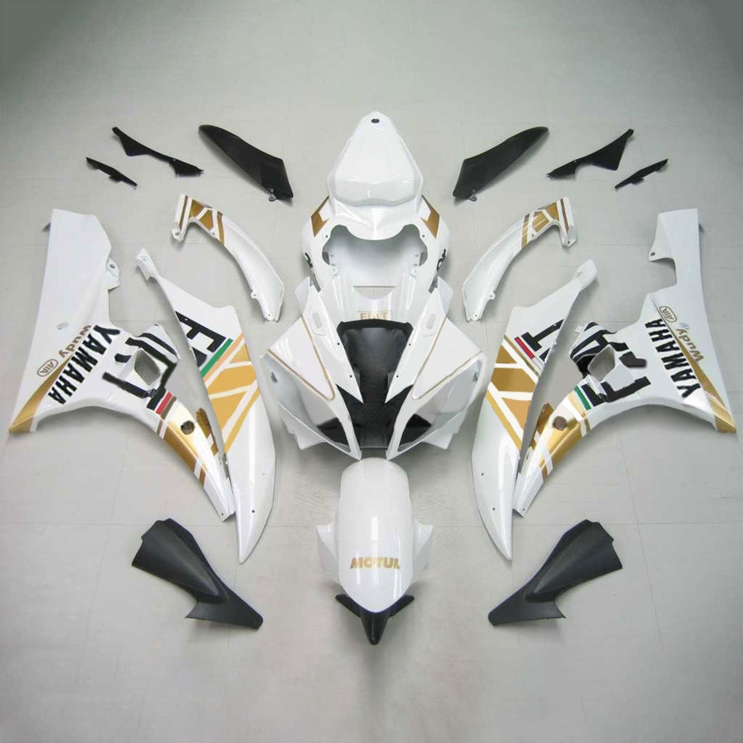 2006-2007 Yamaha YZF 600 R6 Amotopart Injection Fairing Kit Bodywork Plastic ABS #126