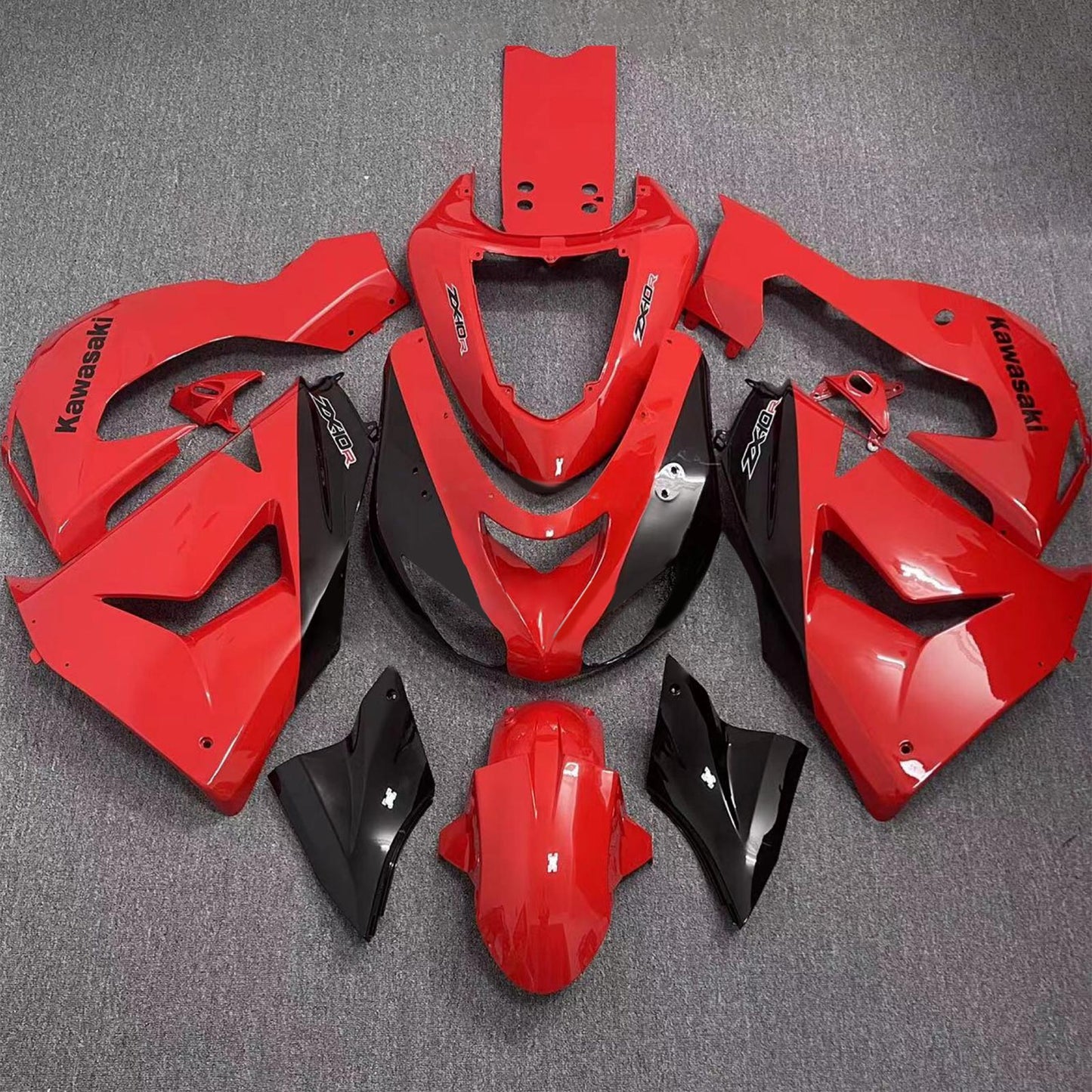 2006-2007 Kawasaki ZX10R Injection Fairing Kit Bodywork Plastic ABS#135