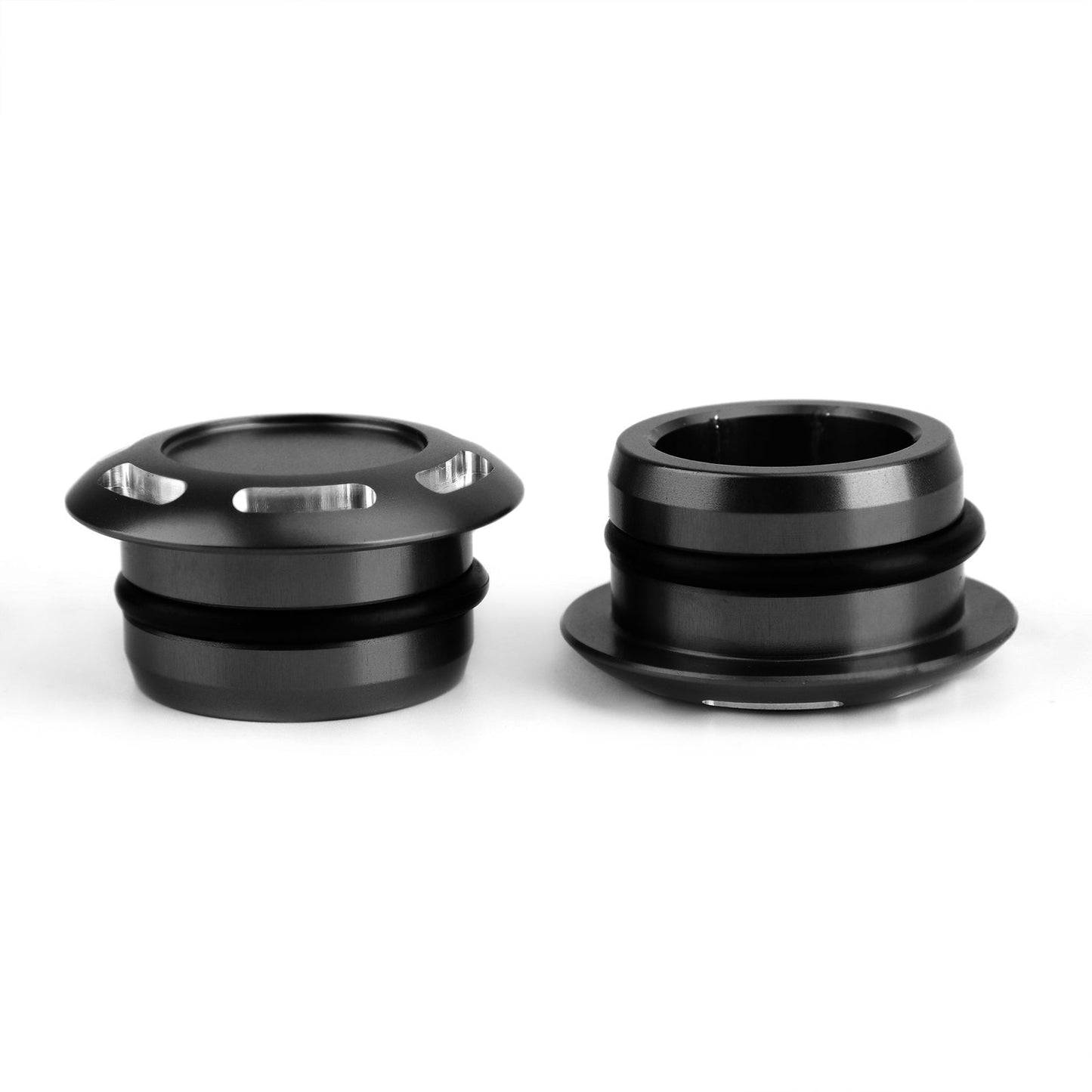 CNC Billet Aluminum Hole Frame Plug Cap Cover Set For Yamaha Tenere 700 T7 T700 2019-2020 BLK