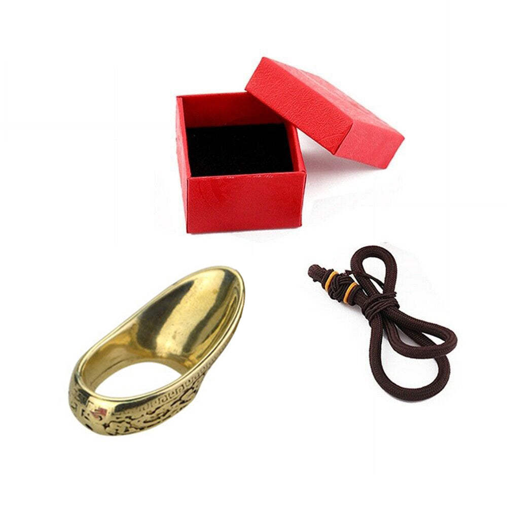 Archery 19mm Copper Thumb Ring Finger Guard Protector Gear Bow Hunting