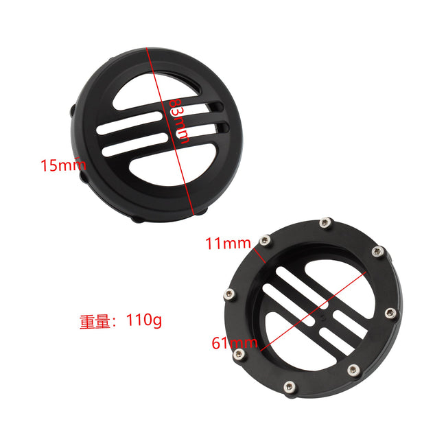 Horn Cover Universal Decorative Cover For bobber T120 T100 Street twin Black