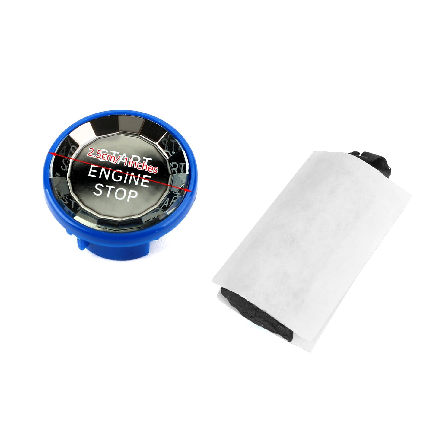 Engine Start Stop Push Button Knob Switch Decor Cover Fit For Jaguar XF XE F-Pace BLK