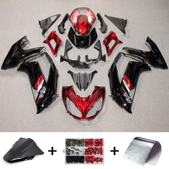 2012-2016 Kawasaki ER6F Ninja650 Amotopart Injection Fairing Kit Bodywork Plastic ABS #114