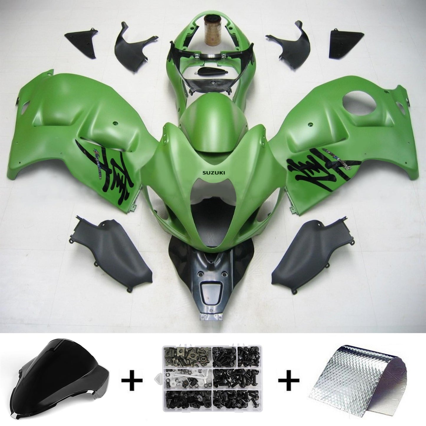 1999-2007 Suzuki Hayabusa GSX1300 Amotopart Injection Fairing Kit Bodywork Plastic ABS #111