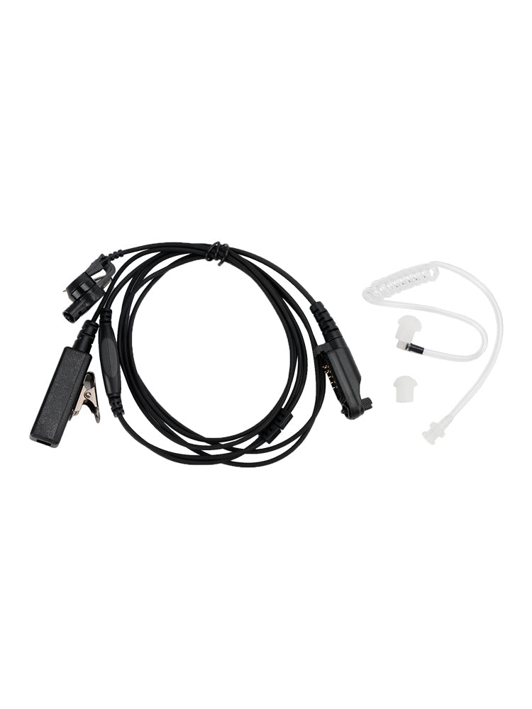 X1E-013A3 Acoustic Tube PTT Mic Headset Fit for Hytera X1P X1E X1 PD600 PD680