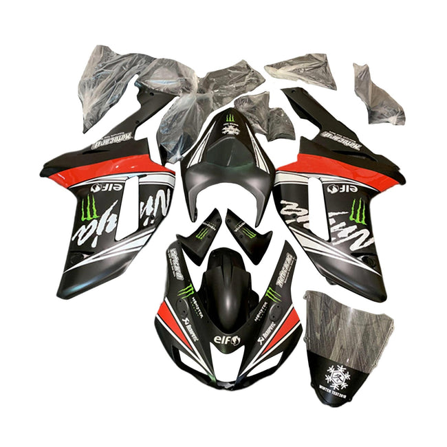 2007-2008 Kawasaki ZX6R 636 Fairing Kit Bodywork Plastic ABS
