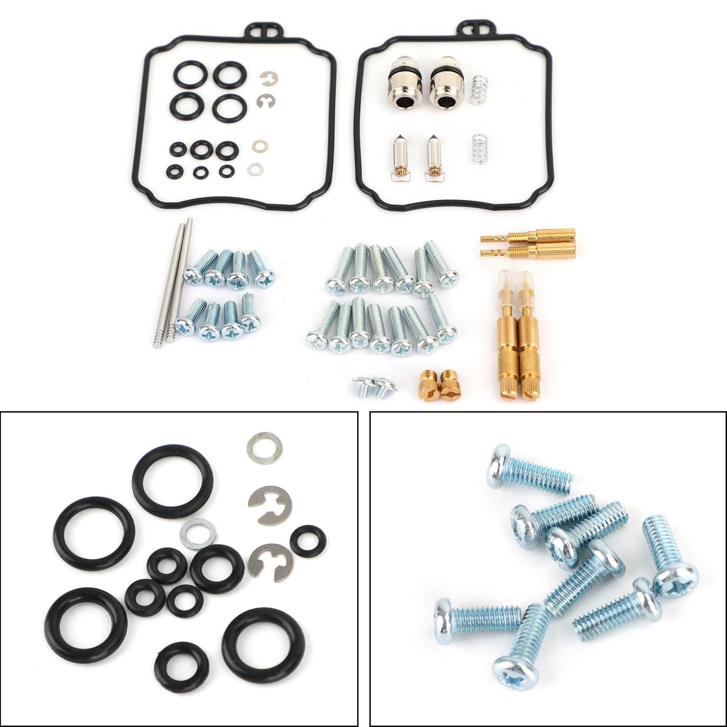 Carburetor Repair Rebuild Kit for Yamaha XVS65 V-STAR 650 Custom XVS65A 1998-05
