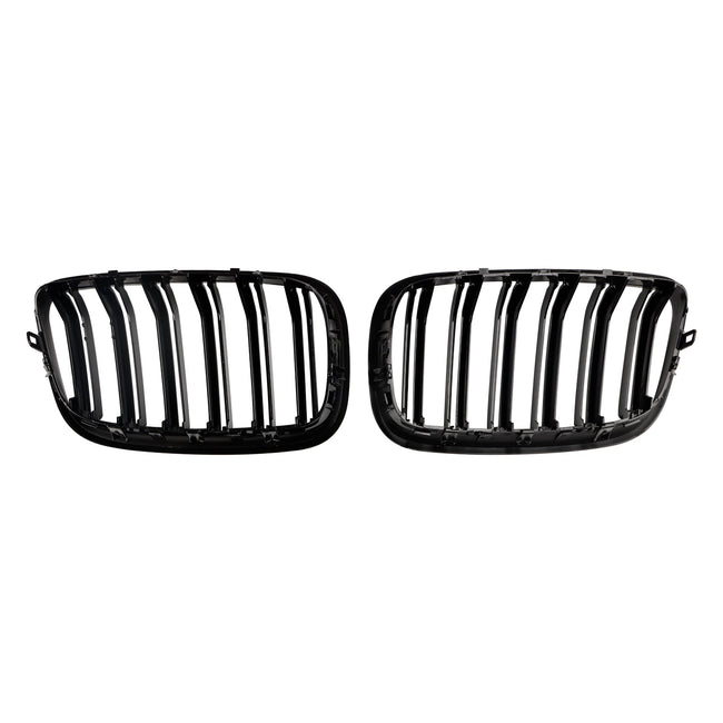 BMW X6 E71 2007-2014 Front Bumper Kidney Grille Grill Gloss Black