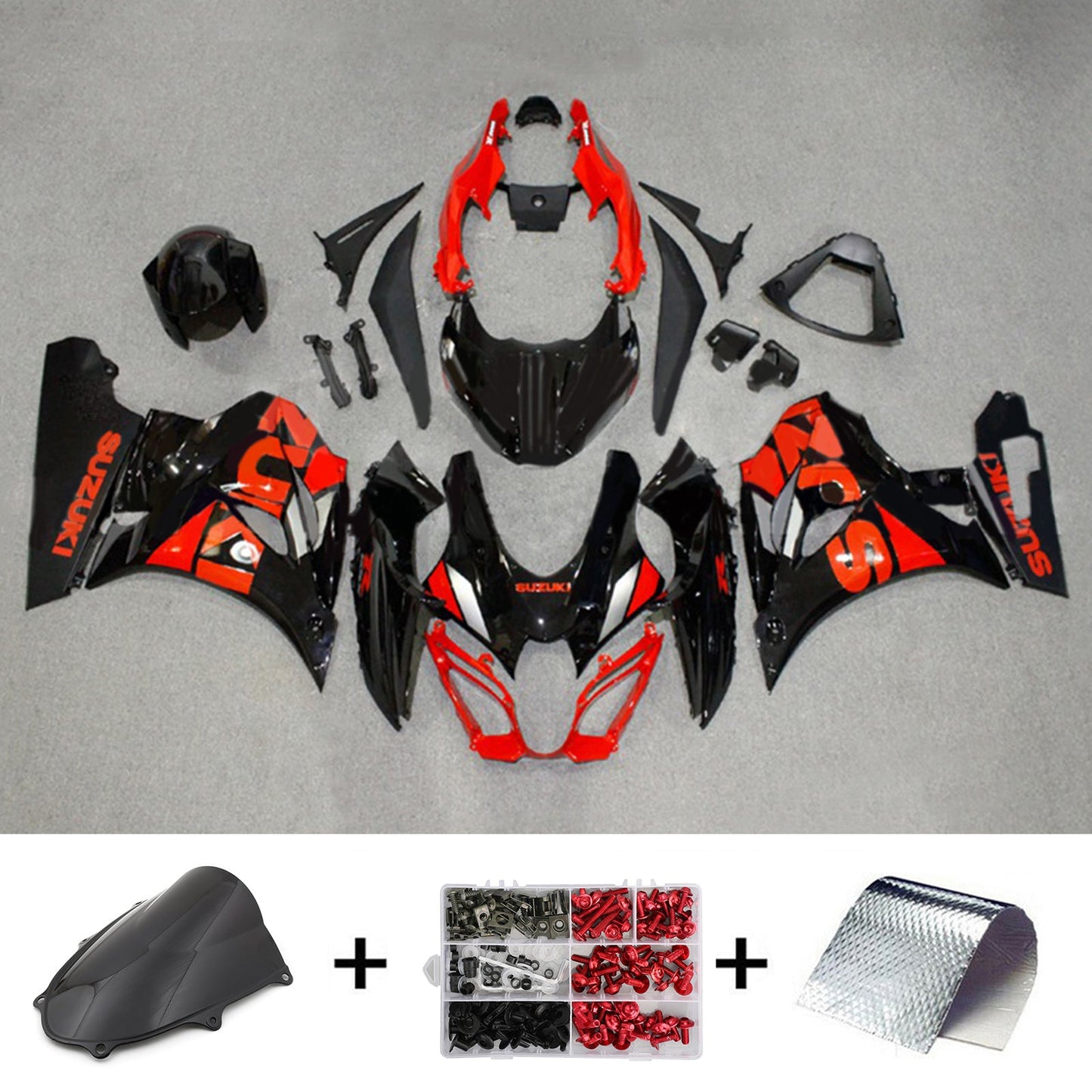 2017-2024 Suzuki GSXR1000 K17 Injection Fairing Kit Bodywork Plastic ABS #101