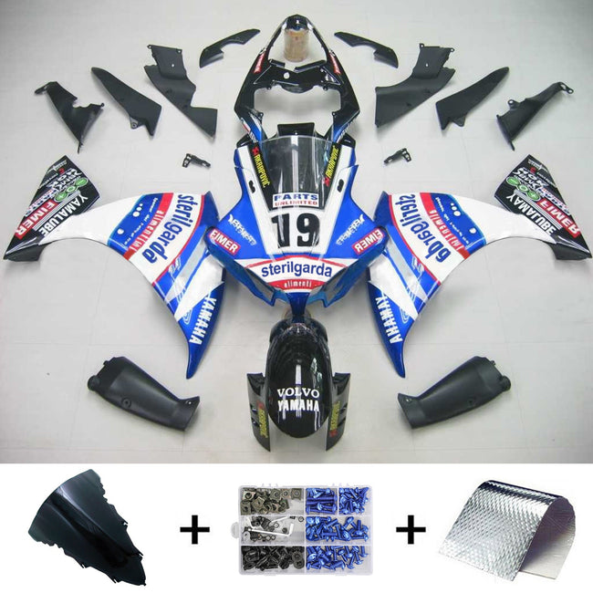 2012-2014 Yamaha YZF 1000 R1 Amotopart Injection Fairing Kit Bodywork Plastic ABS #108