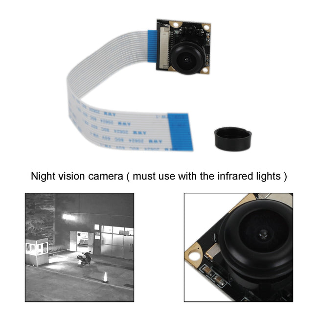 Camera 130 Degree 5Mp Infrared Light Camera Night View For Raspberry Pi 4B/3B