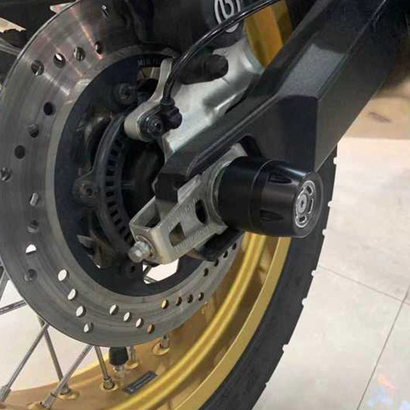 Rear Axle Fork Sliders Crash Bobbins Black Fit for Ducati Scrambler All Models