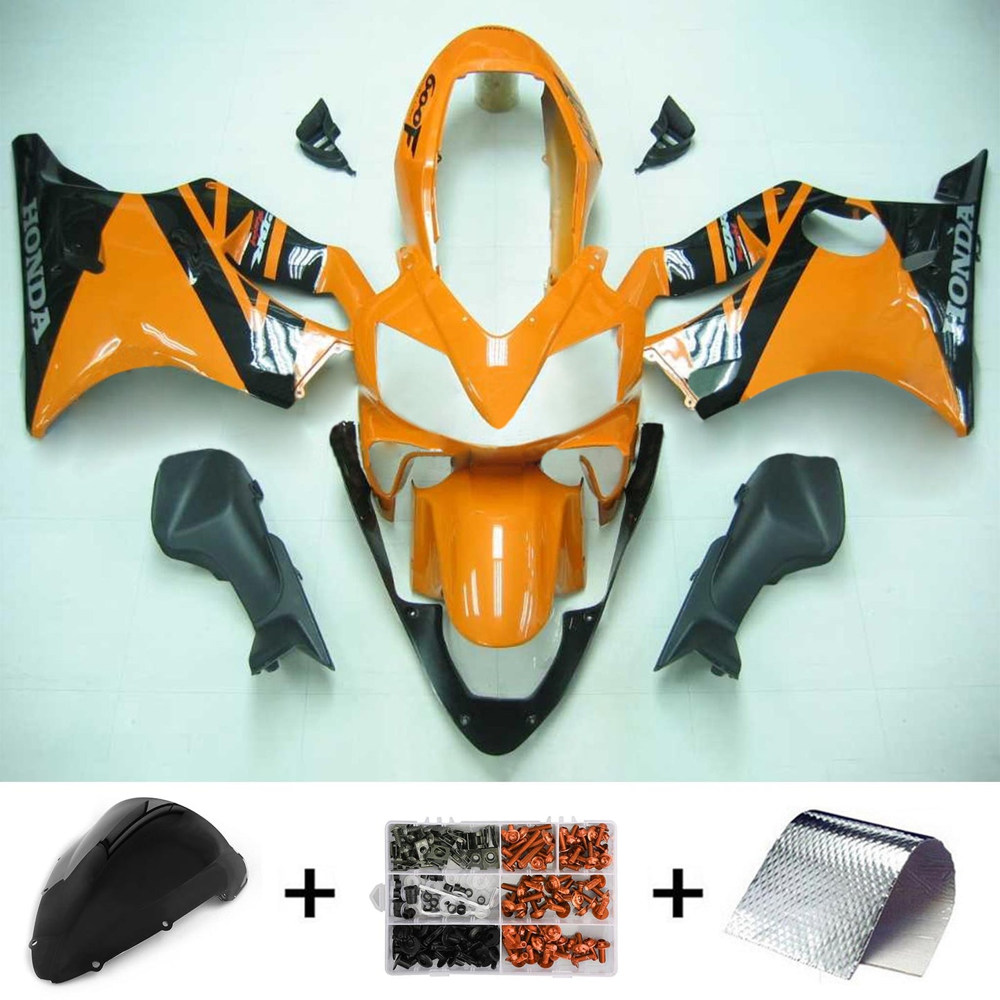 2004-2007 Honda CBR600 F4i Amotopart Injection Fairing Kit Bodywork Plastic ABS #103