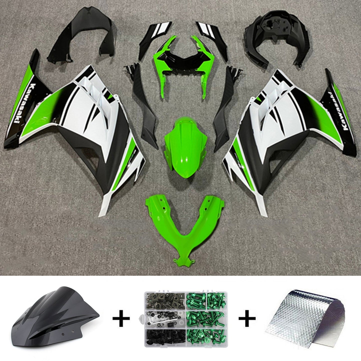 2013-2024 Kawasaki EX300/Ninja300 Injection Fairing Kit Bodywork Plastic ABS#161
