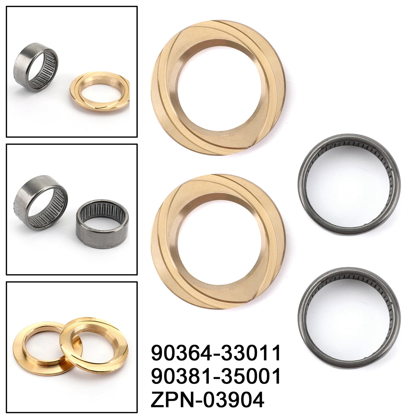 Front Inner Axle Spindle Bearing +Bush Kit Fit For Toyota Landcruiser