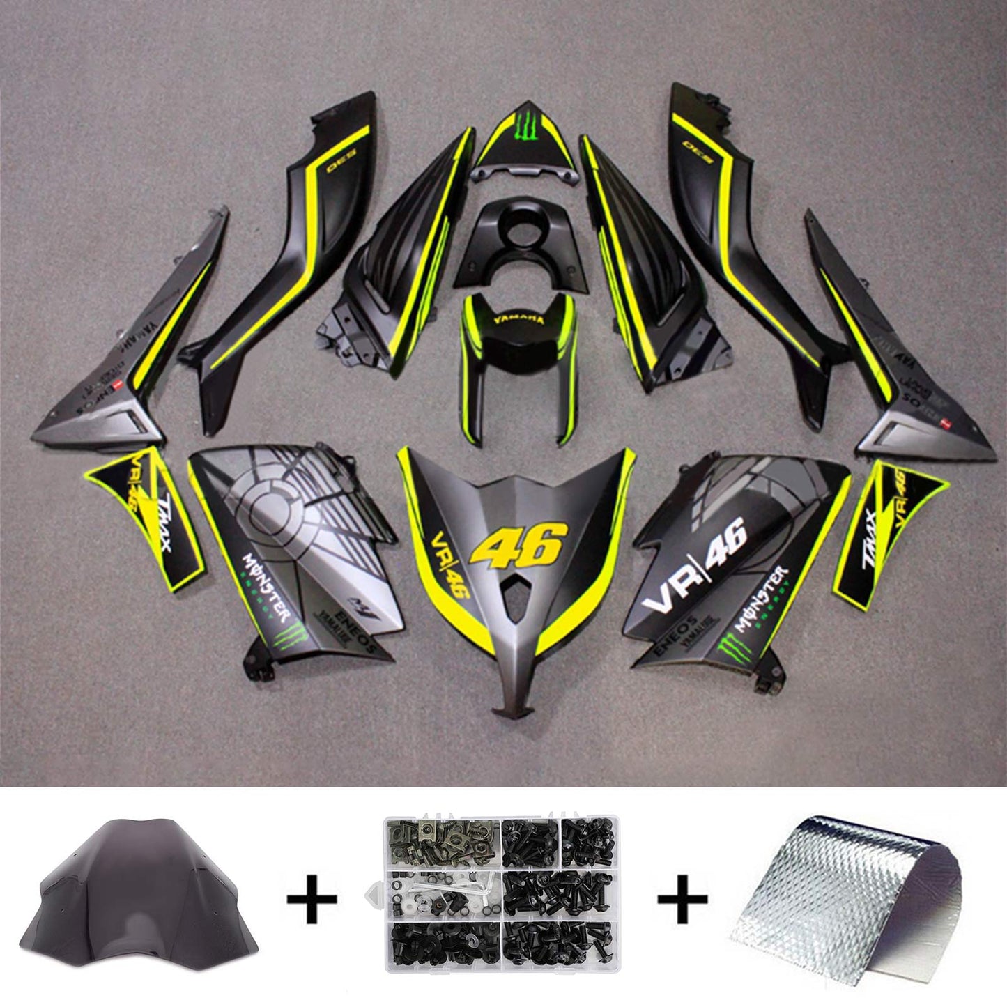 2012-2014 Yamaha T-Max TMAX530 Injection Fairing Kit Bodywork#129