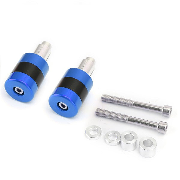 CNC Heavy Weight 7/8" 22mm Handle Bar Ends Vibration Reducing Sliders Set Black
