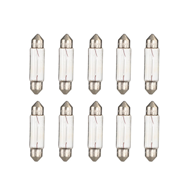 10x For NARVA 17327 Car Auxiliary Bulbs C10W 24V10W SV8.5