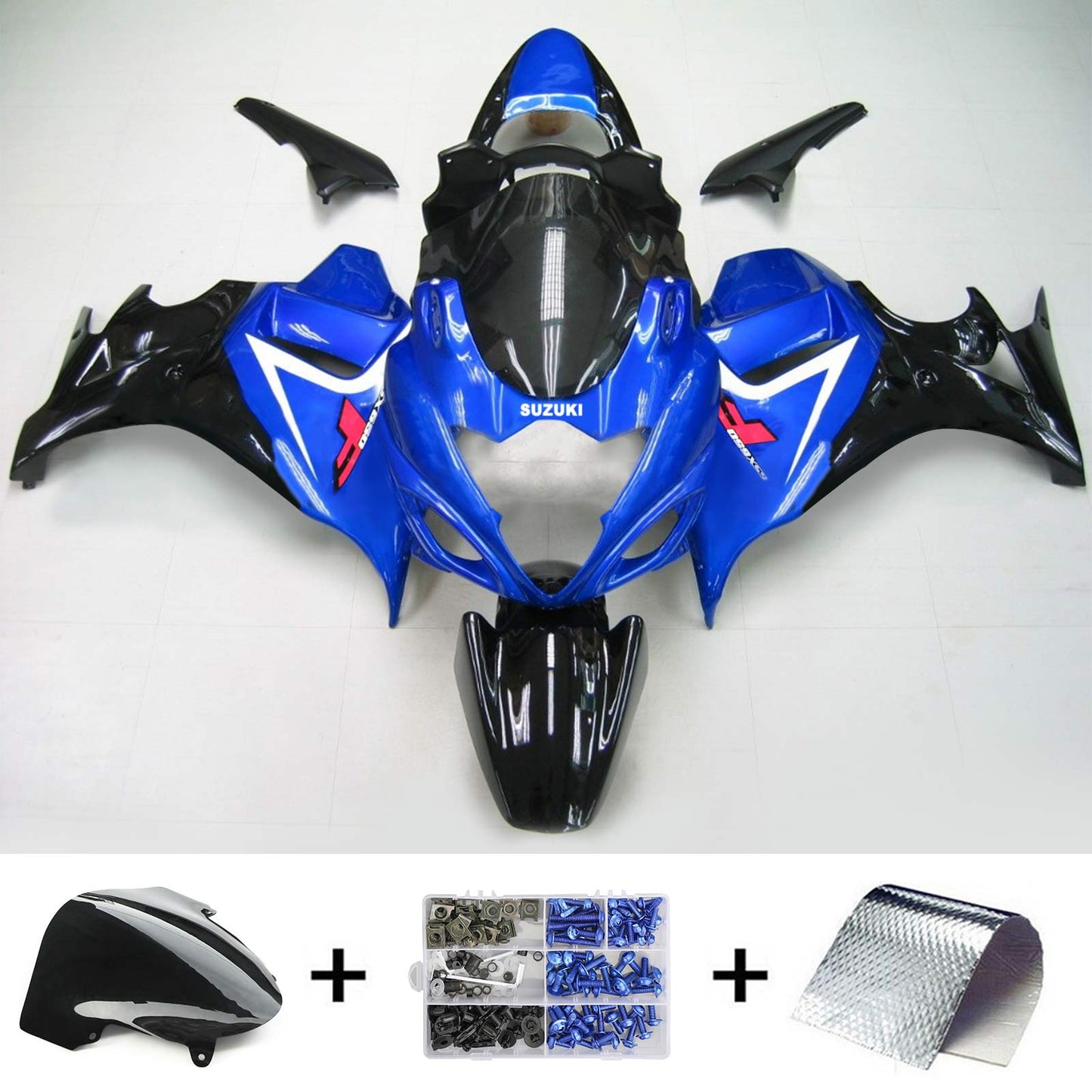 2008-2013 Suzuki Katana GSX650F Amotopart Injection Fairing Kit Bodywork Plastic ABS #101