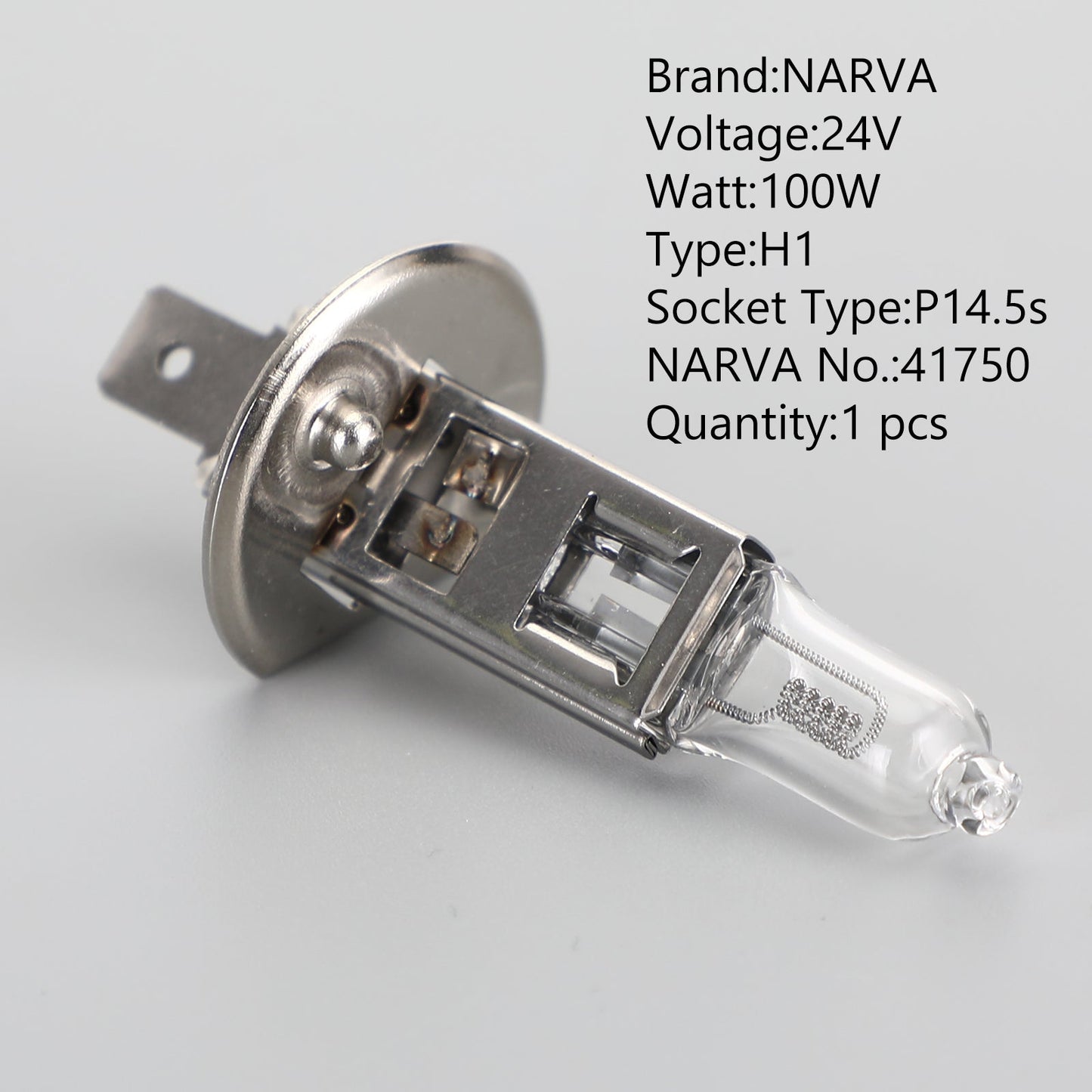 H1 For NARVA 41750 Halogen Car Headlight Lamp 24V100W PX26d