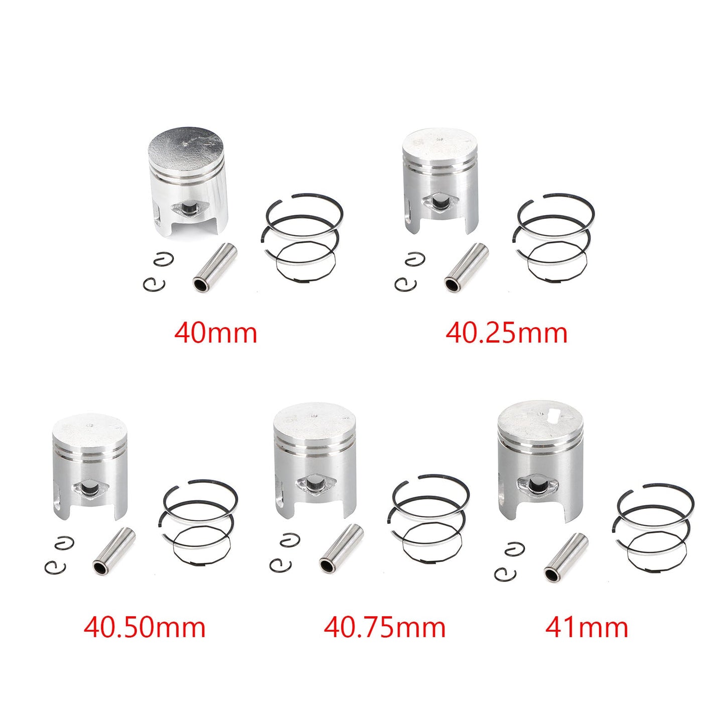 Piston Ring Pin Clip Kit Std 40Mm For Can-Am Mini Ds Quest 50 2002-2006