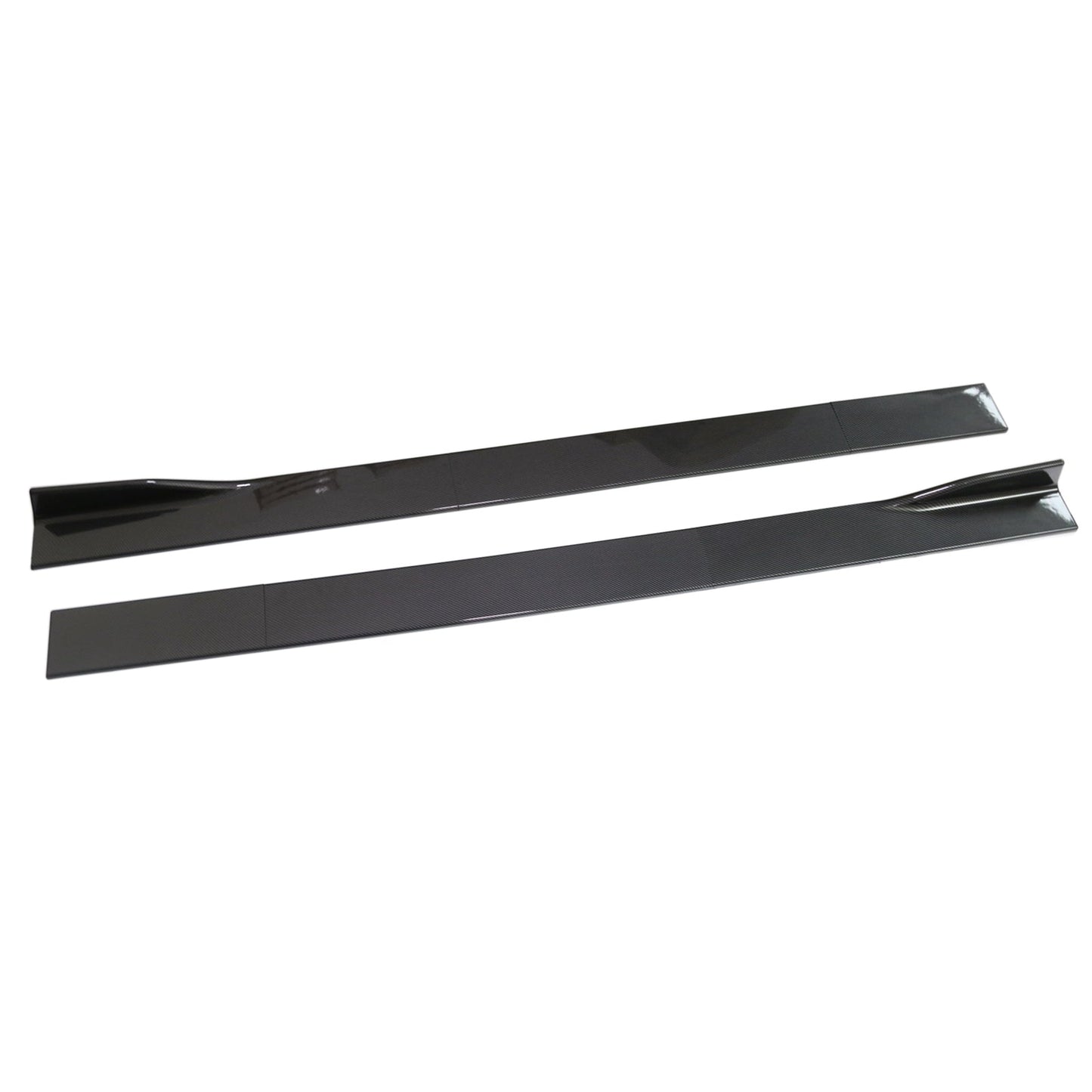78.7" Universal Side Skirt Extensions Rocker Panel Splitters Lip Carbon Fiber