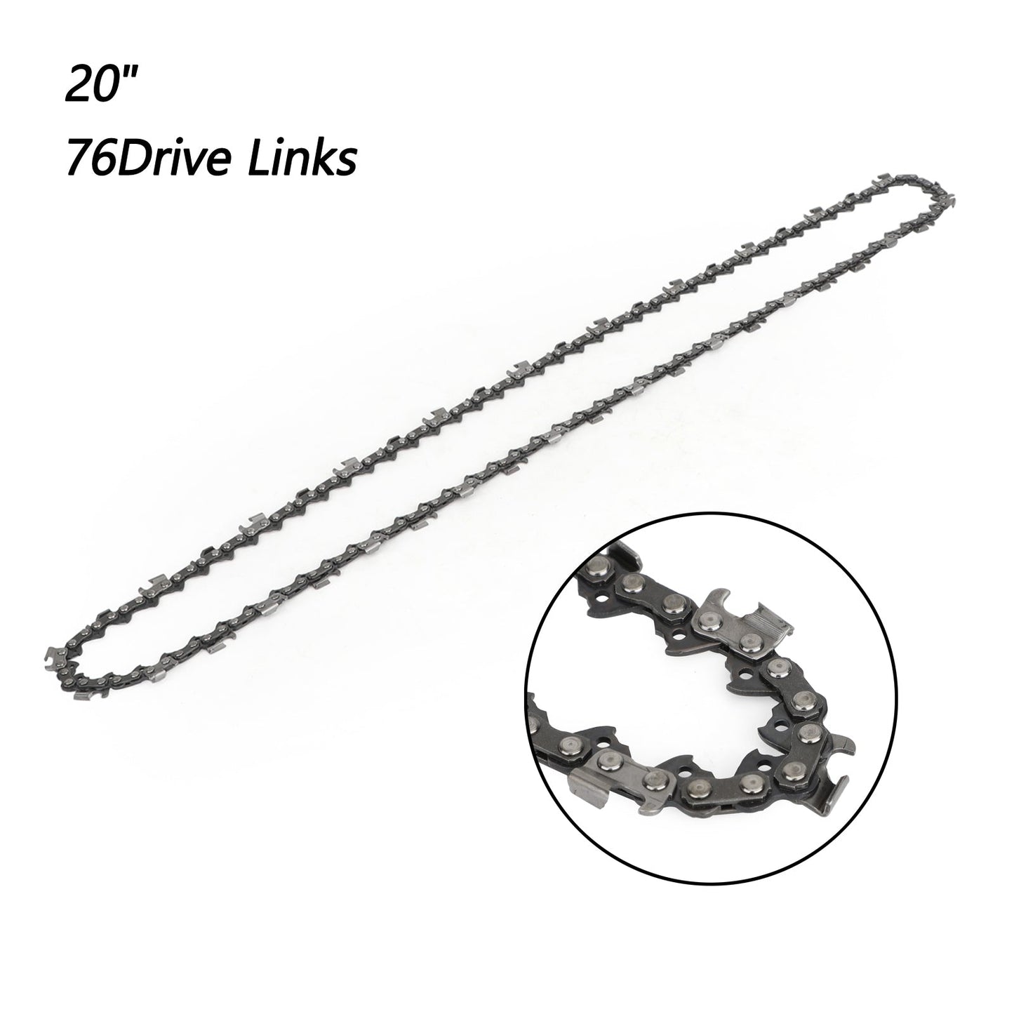 20" Chainsaw Saw Chain 325 pitch .058 gauge 76DL Drive Links Spare Replacement