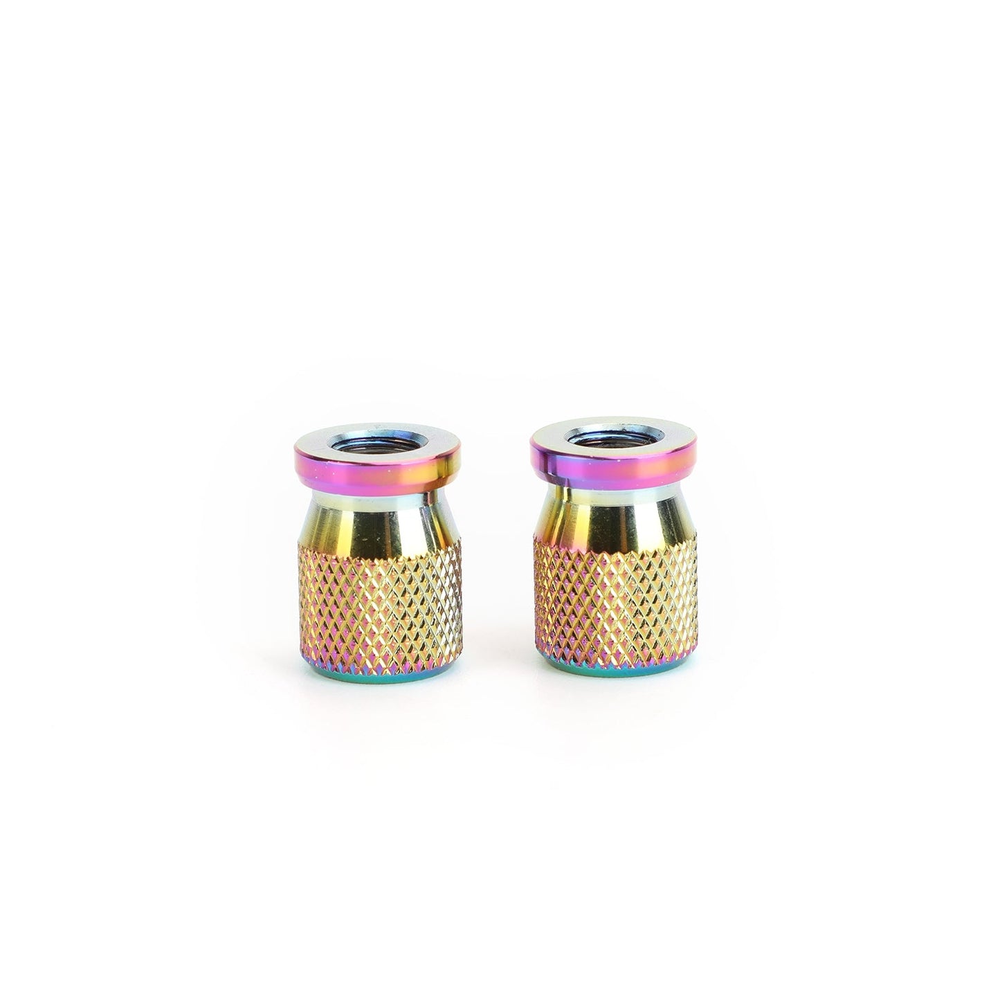CNC Burnt Titanium Tire Valve Cap Cover Wheel Decoration Accessories 2pcs