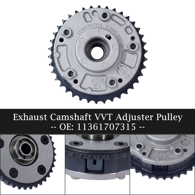 11361707315 Exhaust Camshaft VVT Adjuster Pulley for BMW E46 E81 E82 E87 E90 E91