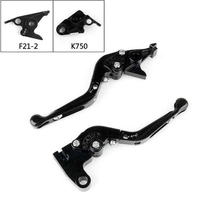 Clutch Brake Levers CNC Aluminum Adjustable For Kawasaki Z900 2017 2018 Black