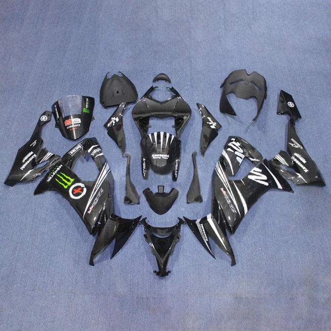 2008-2010 Kawasaki ZX10R Injection Fairing Kit Bodywork Plastic ABS#144