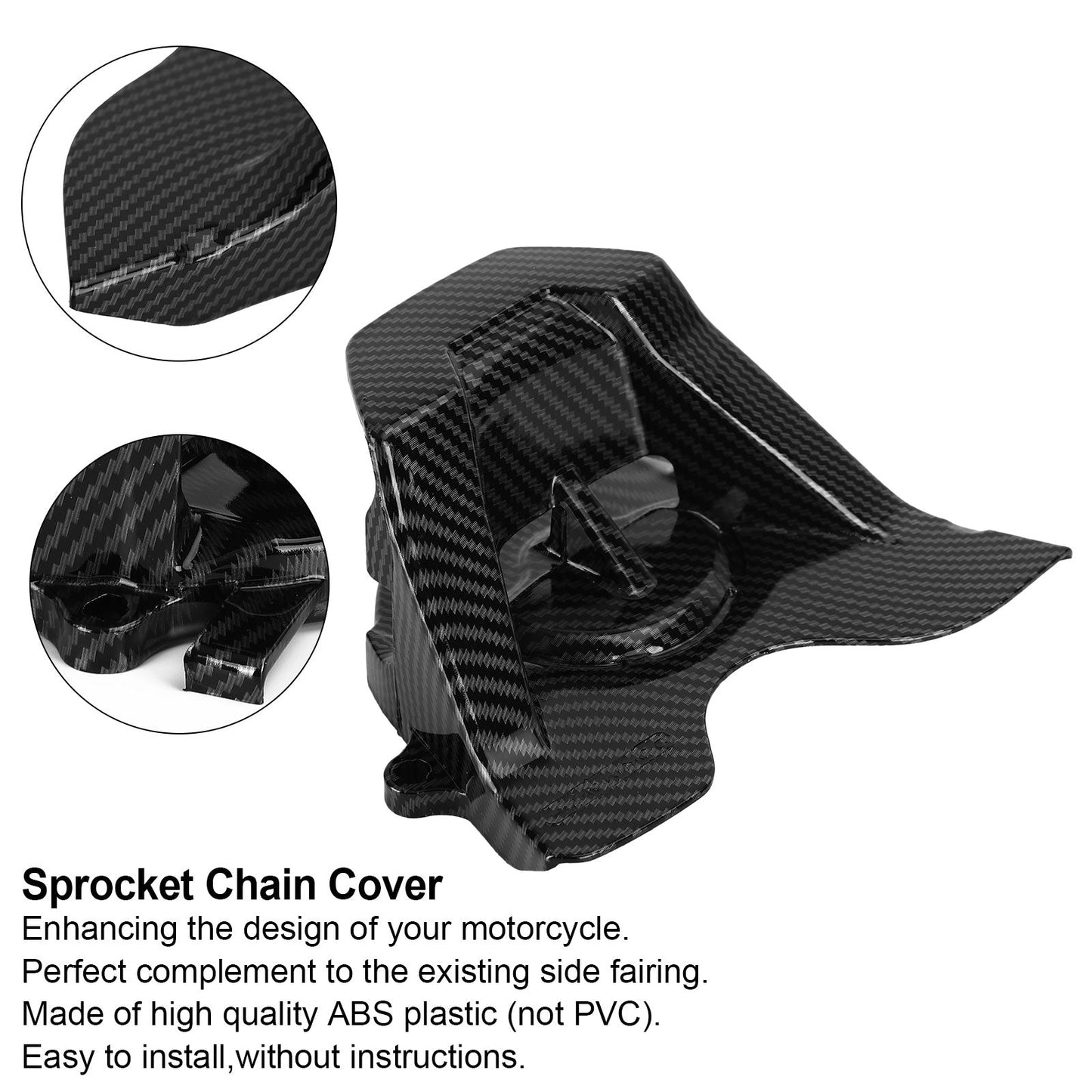 Carbon Front Sprocket Chain Cover Guard For Honda CBR650R CB650R 2019-2021