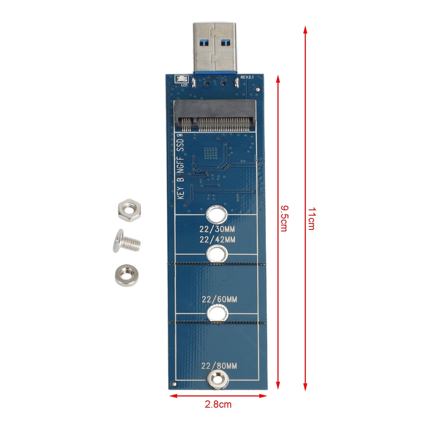 SSD M2 to USB M.2 NGFF SATA SSD B Key to USB 3.0 Adapter for Windows MAC OS