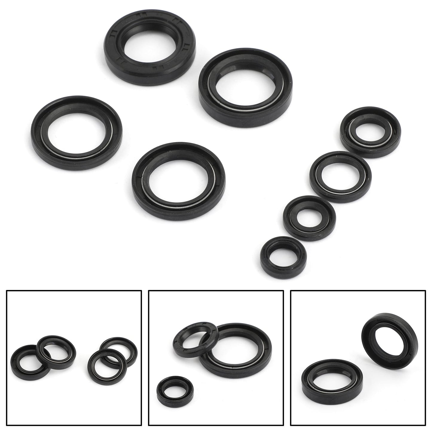 Complete Engine Oil Seal Kit Fit For Yamaha IDT125 DT175 MX125 MX175 YZ100 YZ125 IT175