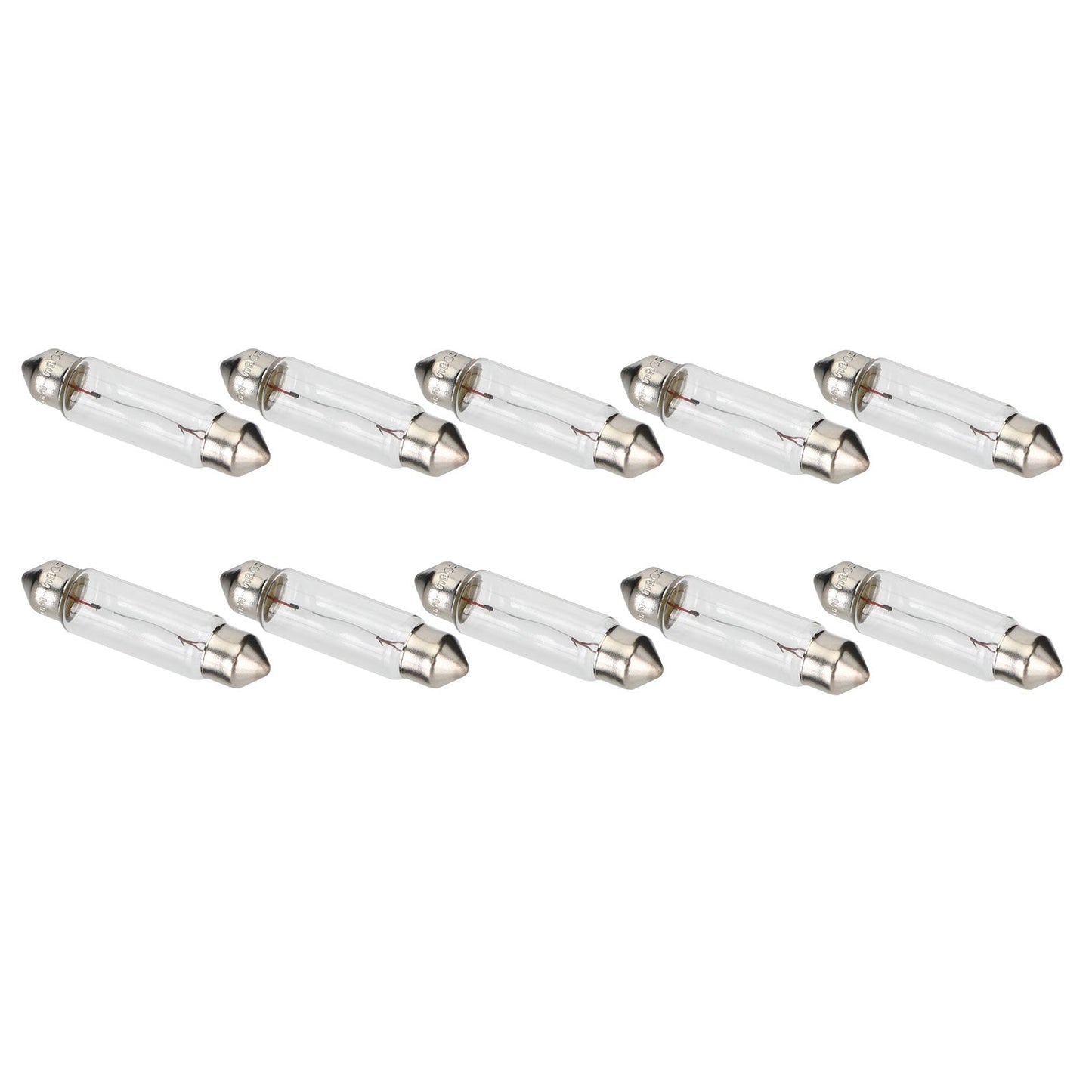 10x For OSRAM General Lighting Halogen Auxiliary Light C10W 12V SV8.5-8