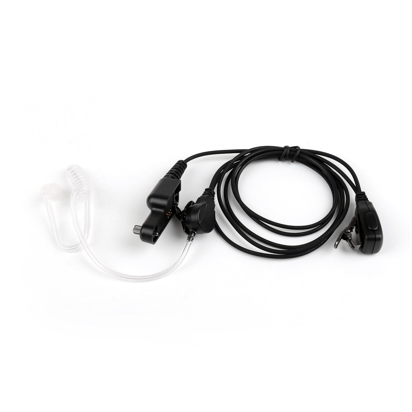 1Pcs Covert Acoustic Tube Headset PTT Mic For Yaesu Vertex VX-820 VX-821 VX-824