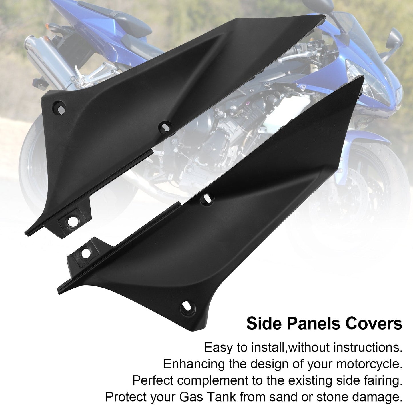 Gas Tank Side Trim Cover Panel Fairing Cowl for Yamaha YZF R1 2002-2003