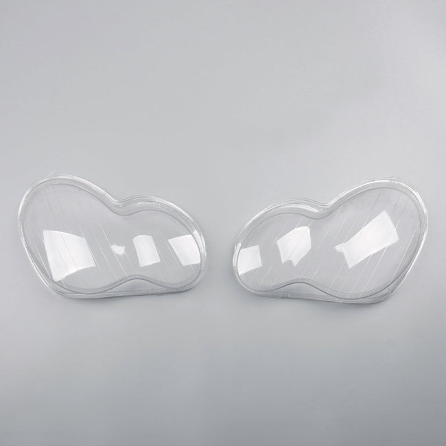 Headlight Lens Shell Plastic Cover Right For Benz W203 C-Class 4 Door (2001-2007) Pair
