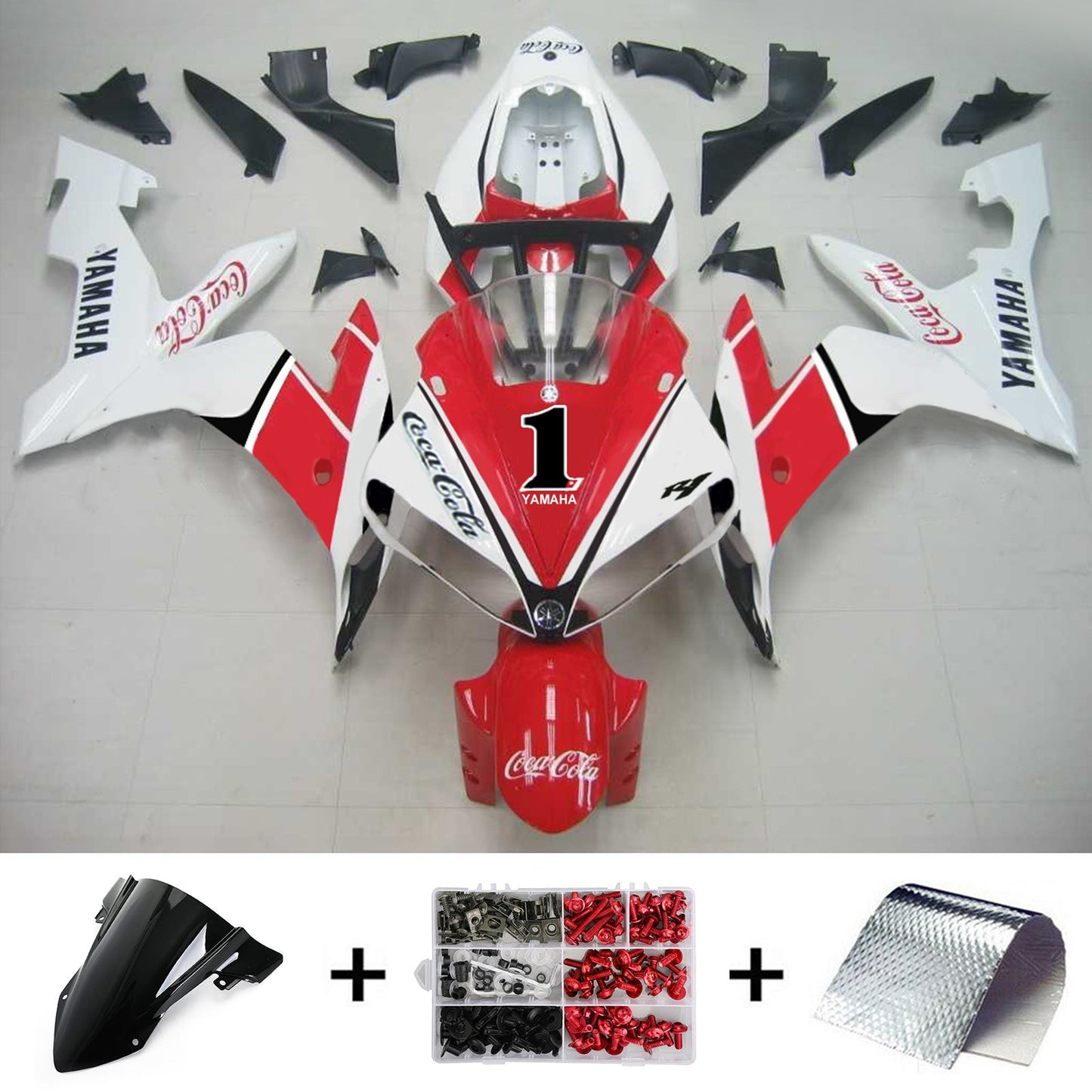 2004-2006 Yamaha YZF 1000 R1 Injection Fairing Kit Bodywork Plastic ABS #130